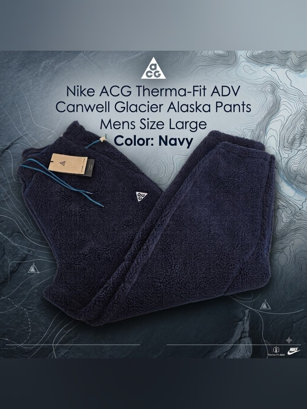 Nike ACG Canwell Glacier Therma-FitADV Windproof Sherpa Fleece Pants